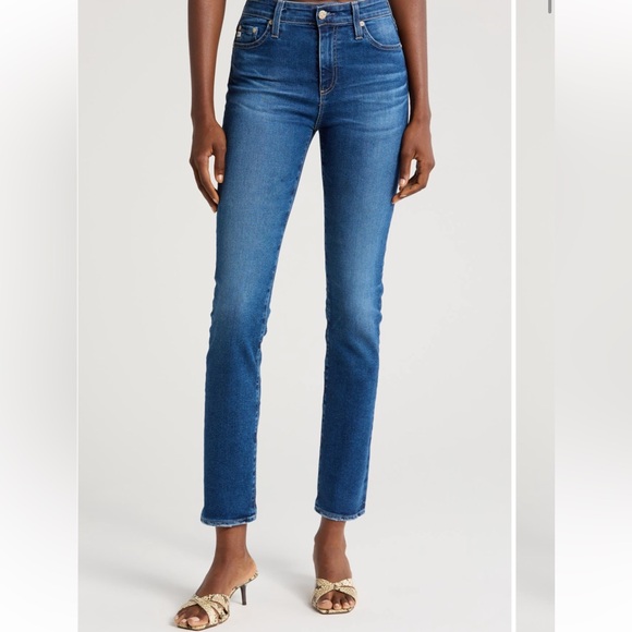 Ag Adriano Goldschmied Denim - Ag Adriano Goldschmied Mari Mid Rise Slim Straight Leg Jeans (27)